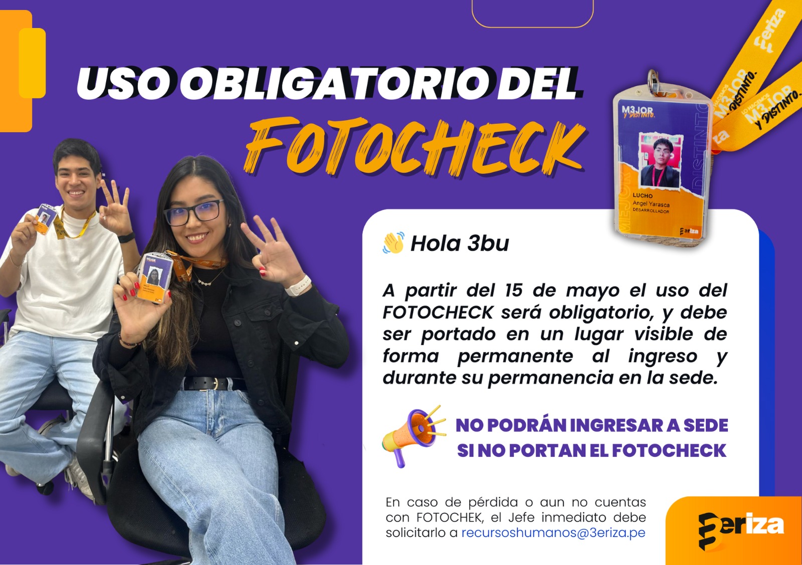 Uso de Fotocheck